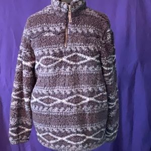 Mens Alpine Sherpa thick Fleece 1/4 zip, size M